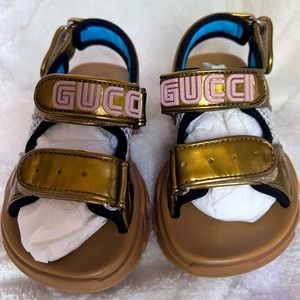 Gucci sandal toddlers. Size 24. Worn once.
